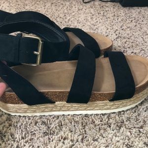 Black Espadrille Sandals